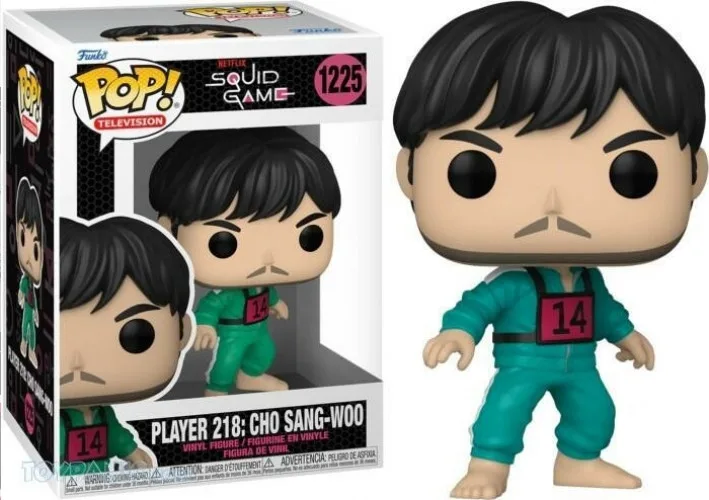 Squid Game Funko Pop Vinyl: Player 218: Cho Sang-Woo van Funko – cover 1 van 2