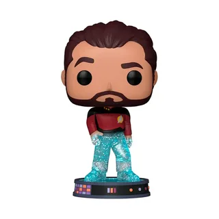 Star Trek Picard Funko Pop Vinyl: Transporting William T. Riker (Glitter) van Funko – cover 2 van 2