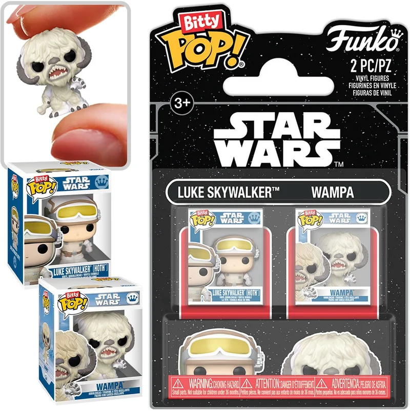 Star Wars Funko Bitty Pop! 2-Pack: Luke Skywalker & Wampa van Funko – cover