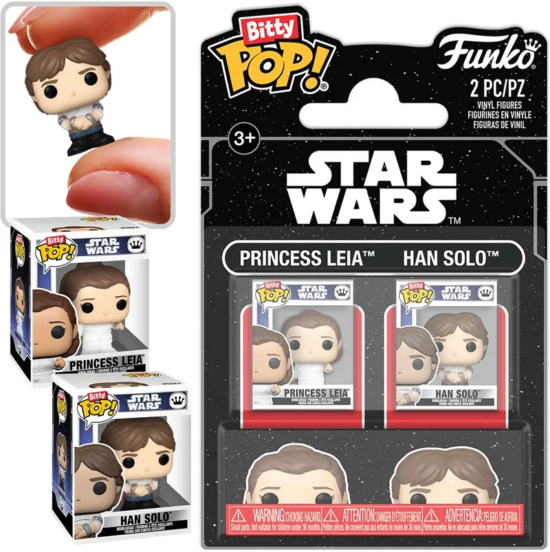 Star Wars Funko Bitty Pop! 2-Pack: Princess Leia & Han Solo by Funko – cover