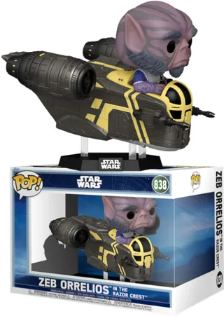 Star Wars Funko Pop Rides Deluxe Vinyl: Zeb Orrelios in The Razor Crest by Funko – cover 1 of 2
