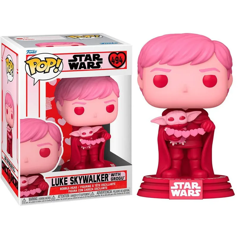 Star Wars Funko Pop Vinyl: Luke Skywalker with Grogu (Valentines Day) van Funko – cover 3 van 3