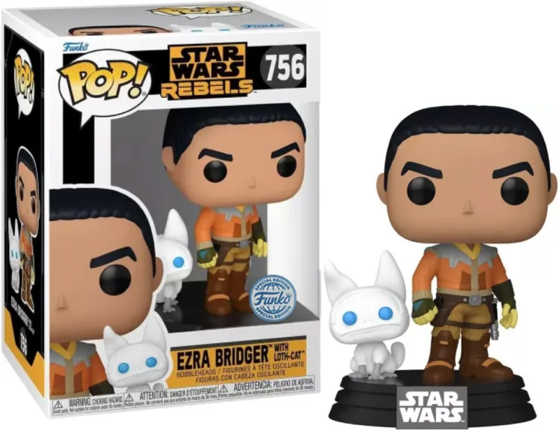 Star Wars Rebels Funko Pop Vinyl: Ezra Bridger with Loth-Cat (special edition) by Funko – cover