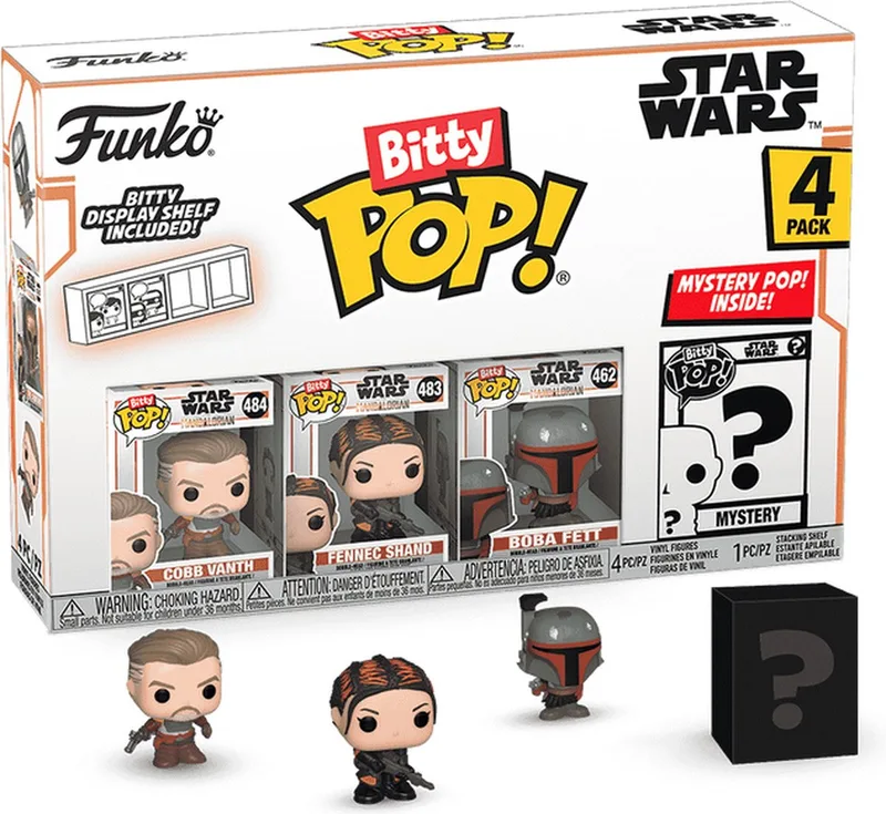 Star Wars: The Mandalorian Funko Bitty Pop! 4-Pack: Cobb Vanth / Fennec Shand / Boba Fett by Funko – cover