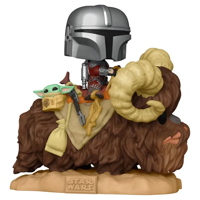 Star Wars the Mandalorian Funko Pop Vinyl: The Mandalorian & The Child on Bantha de Funko – jaquette 2 sur 3