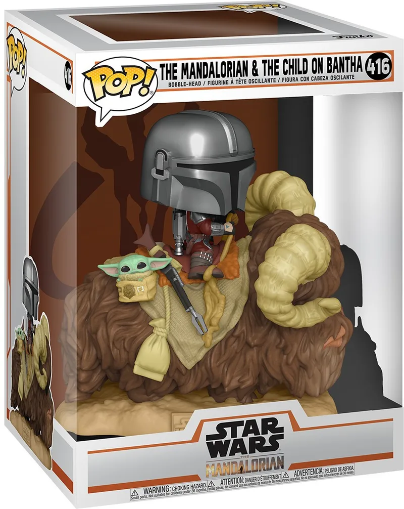 Star Wars the Mandalorian Funko Pop Vinyl: The Mandalorian & The Child on Bantha de Funko – jaquette 1 sur 3