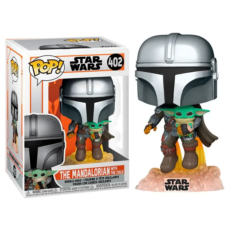 Star Wars the Mandalorian Funko Pop Vinyl: The Mandalorian with the Child de Funko – jaquette 3 sur 3