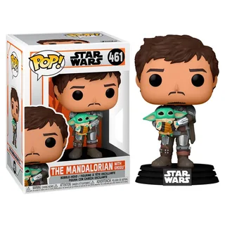 Star Wars The Mandalorian Funko Pop Vinyl: The Mandalorian with Grogu by Funko – cover 3 of 3