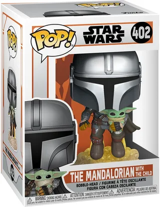 Star Wars the Mandalorian Funko Pop Vinyl: The Mandalorian with the Child de Funko – jaquette 1 sur 3