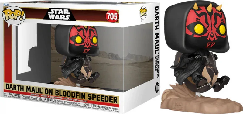 Star Wars The Phantom Menace 25th Anniversary Funko Pop Vinyl: Darth Maul on Bloodfin van Funko – cover 1 van 2