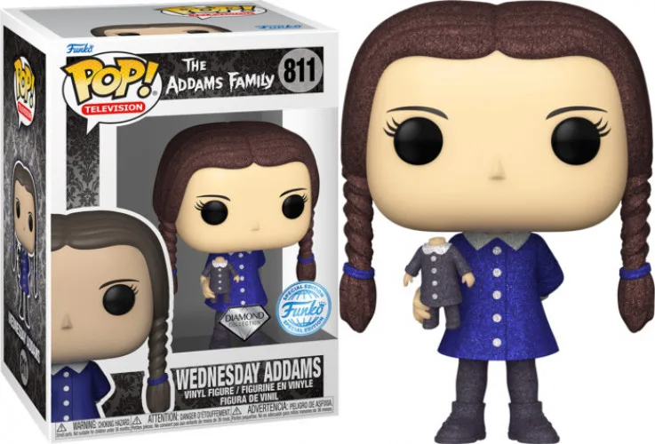 The Addams Family Classic Funko Pop Vinyl: Wednesday Addams (Diamond Glitter) van Funko – cover
