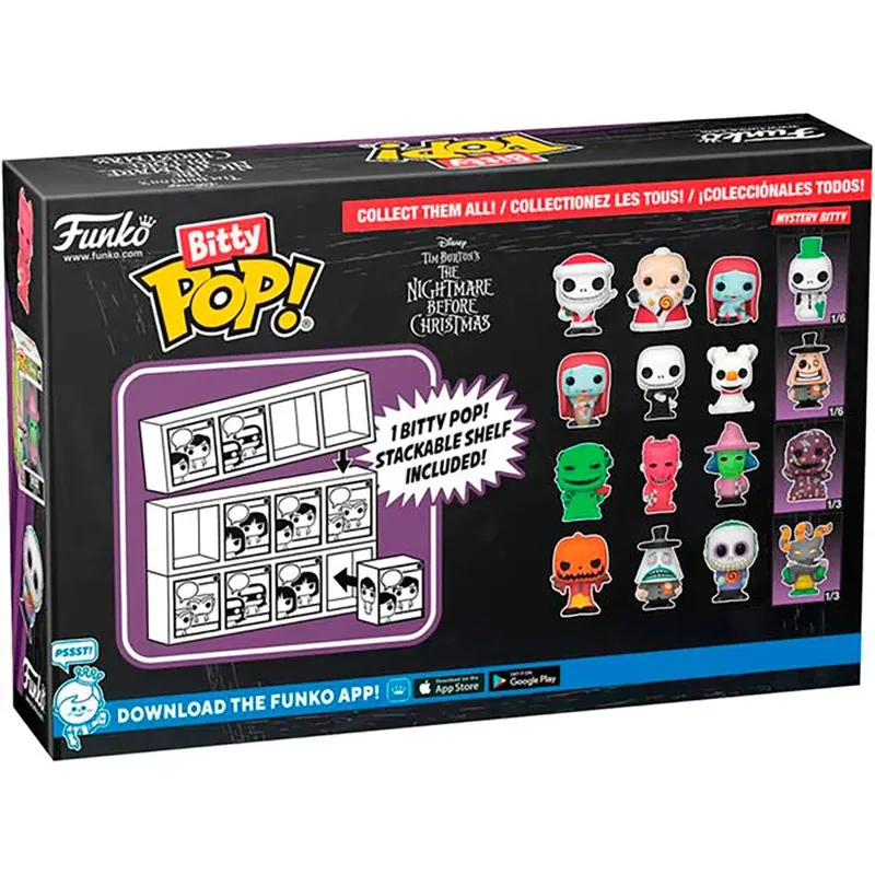 The Nightmare Before Christmas 30th Anniversary Funko Bitty Pop! 4-Pack: Santa Jack Skellington / Sandy Claws / Sally Sewing by Funko – cover 2 of 4