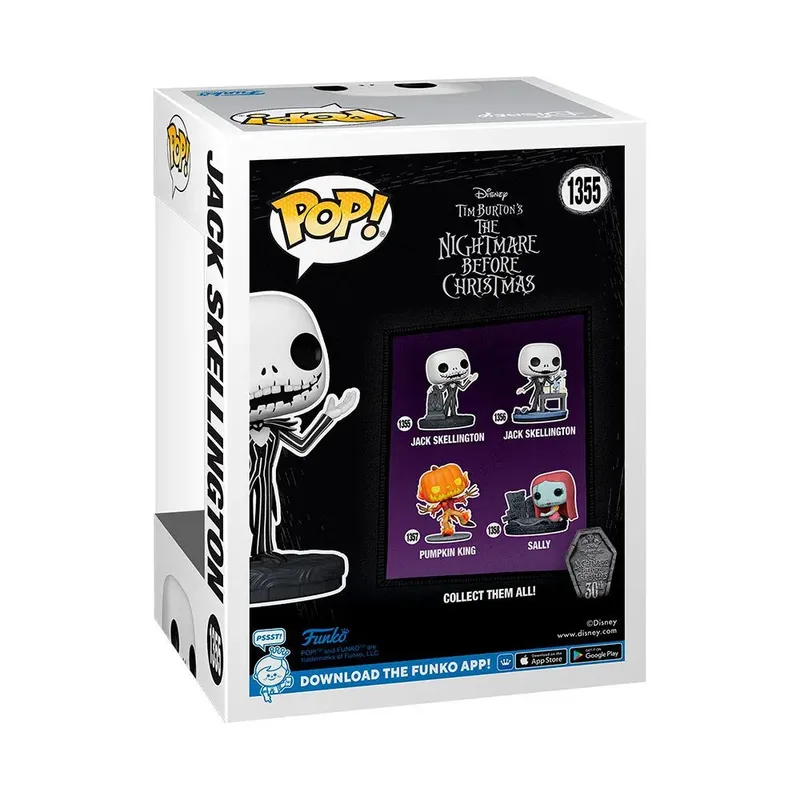 The Nightmare Before Christmas 30th Anniversary Funko Pop Vinyl: Jack with Gravestone by Funko – cover 2 of 3