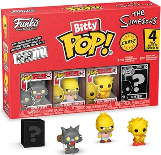 The Simpsons Funko Bitty Pop! 4-Pack: Scratchy / Grampa Simpson / Lisa Simpson / Chase Figuur by Funko – cover 1 of 5