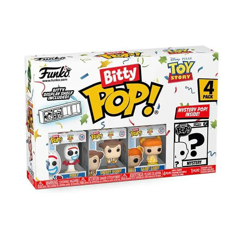 Toy Story Funko Bitty Pop! 4-Pack: Forky / Sheriff Woody / Gabby Gabby de Funko – jaquette 2 sur 4