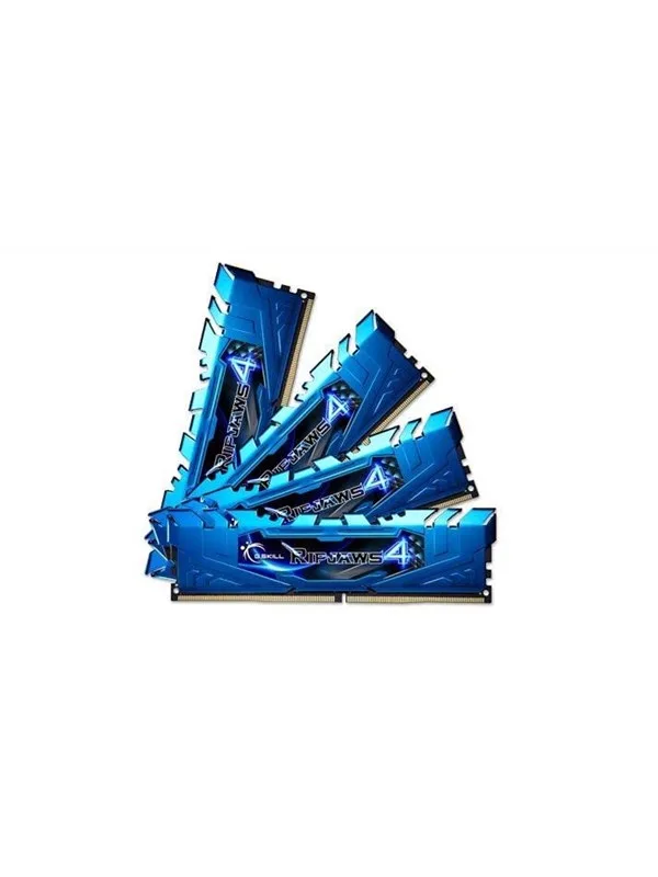 Ripjaws 4 DDR4-2133 - 16GB - CL15 - Quad Channel (4 pcs) - Intel XMP van G.Skill, Blauw – cover