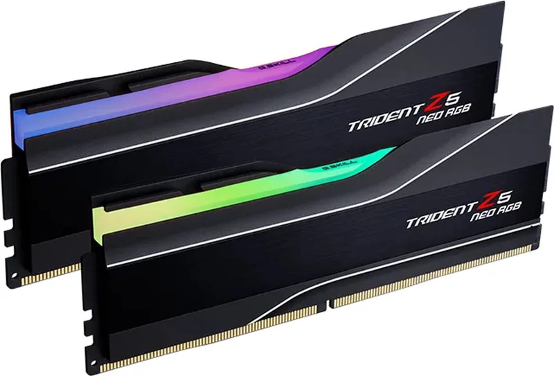 Trident Z5 Neo RGB F5-6400J3239G16GX2-TZ5NR - Geheugen DDR5 - 32 GB: 2 x 16 GB - 288-PIN - 6400 MHz / PC5-51200 - CL32 - 1.4V - Non-ECC - AMD EXPO - zwart by G.Skill – cover