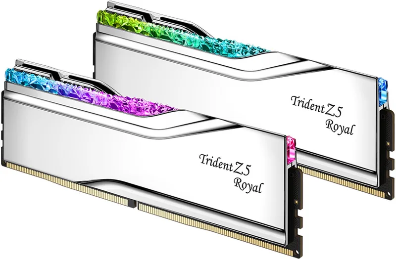 Trident Z5 Royal F5-6000J2836G16GX2-TR5S memory module 32 GB 2 x 16 GB DDR5 van G.Skill, Zilver – cover