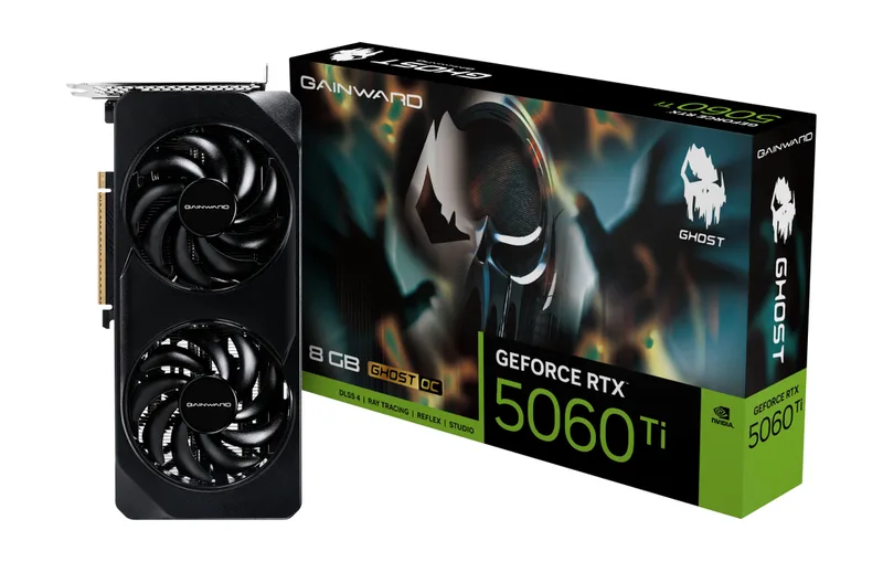 RTX5060Ti Ghost OC 8GB GDDR7 de Gainward – jaquette