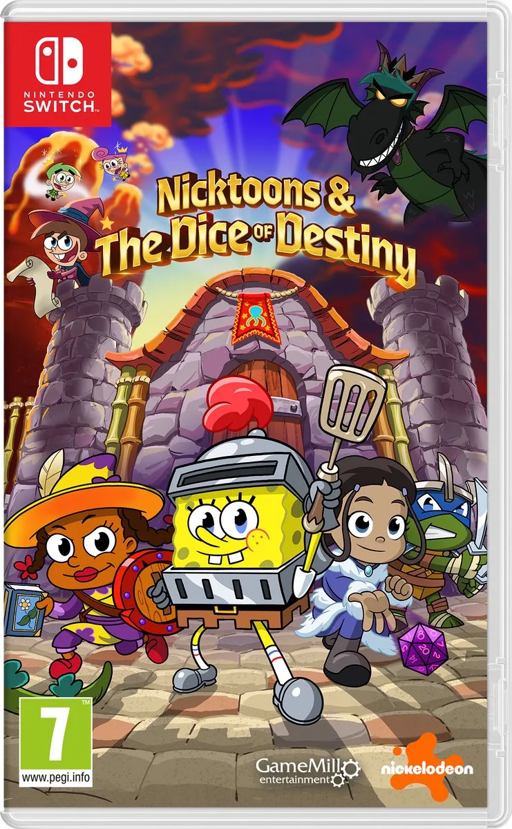 Nicktoons & The Dice of Destiny van GameMill Publishing, Nintendo Switch – cover