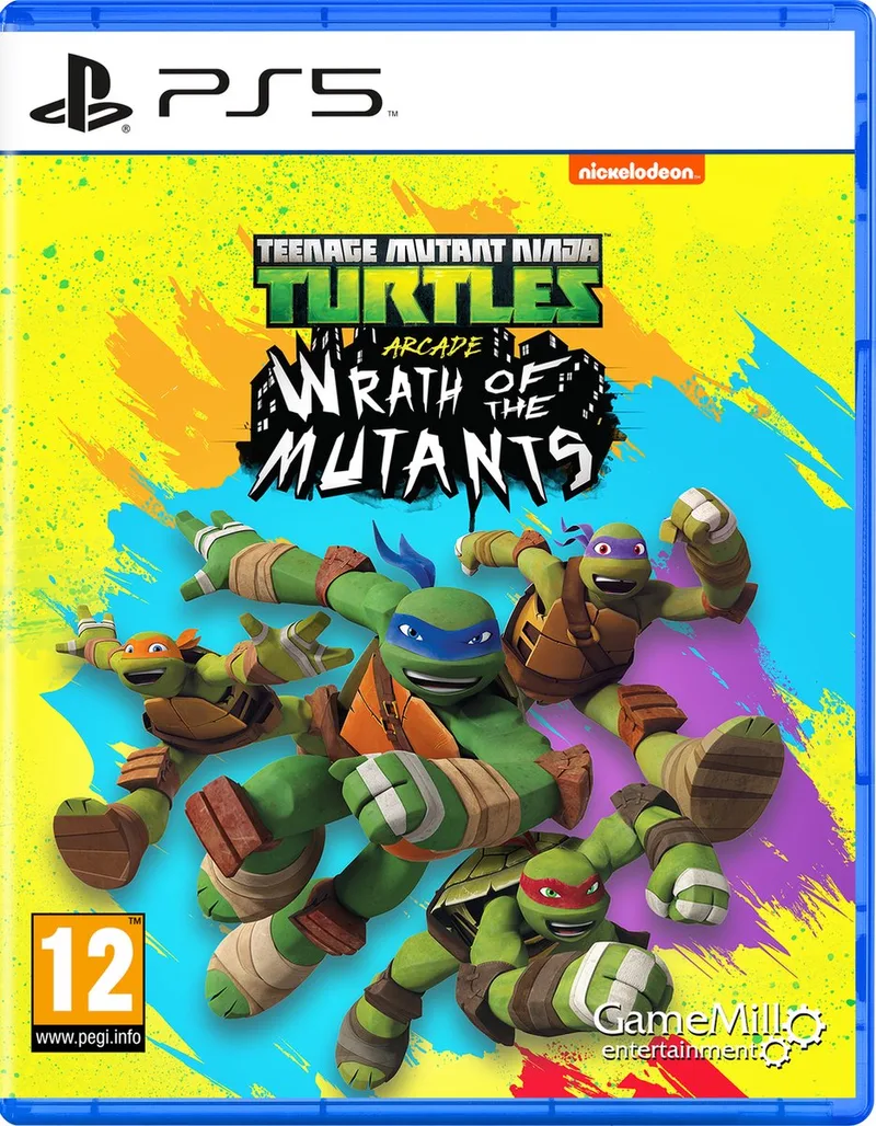 Teenage Mutant Ninja Turtles Arcade: Wrath of the Mutants van GameMill Publishing, PS5 – cover