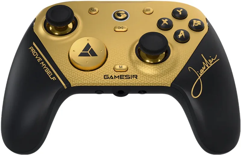 G7 Pro 8K Bluetooth PC Hall Effect Gamecontroller Ultra Reactieve Editie, Zwart / Goud de GameSir, Noir, Or – jaquette