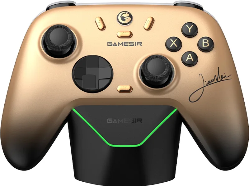 Nova 2 Lite - Draadloze Controller - Voor Switch/Switch 2/PC/Mobile - Champion Edition van GameSir, Goud – cover