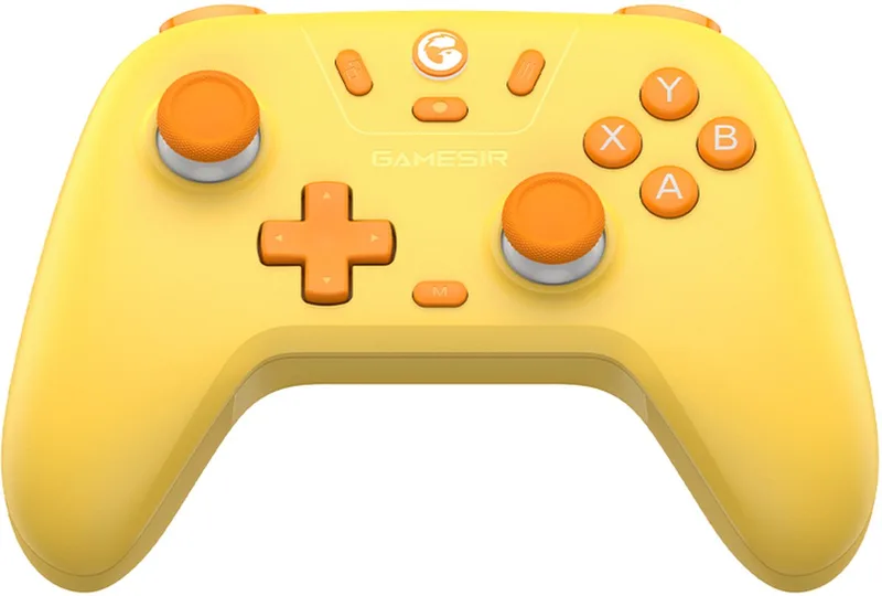 Nova Lite - Draadloze Controller - Hall Effect - Voor Switch/Switch 2/PC/Android/iOS de GameSir, Jaune – jaquette