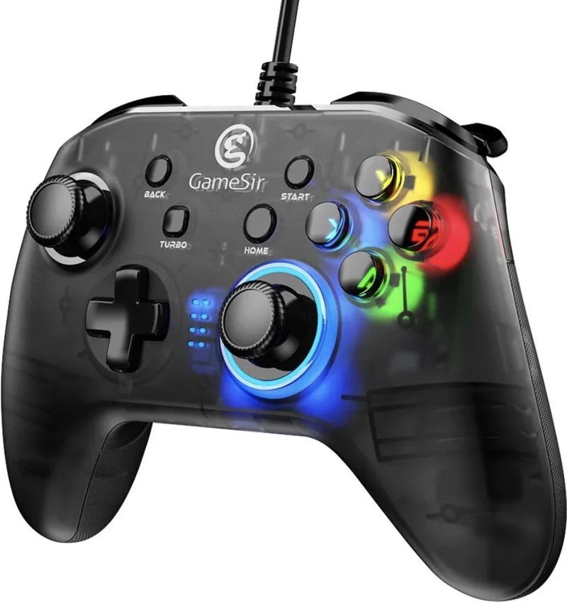 T4W - Gamepad - Bedrade USB-C Verbinding - Trilmotoren - LED-Verlichting van GameSir, Zwart – cover