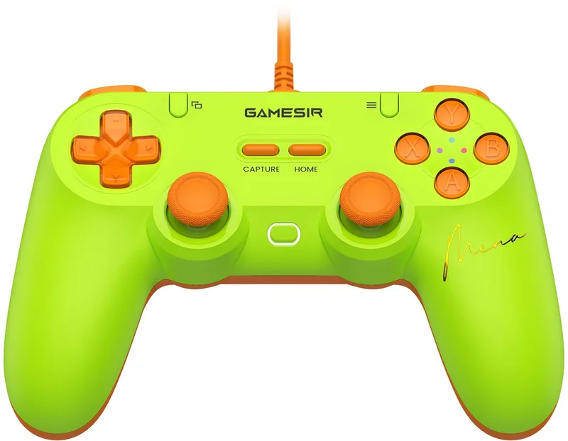 Tegenaria Lite MenaRD - Game Controller - Bedraad - Hall Effect - Switch/PC/Mobile - Groen by GameSir, Green, Orange – cover