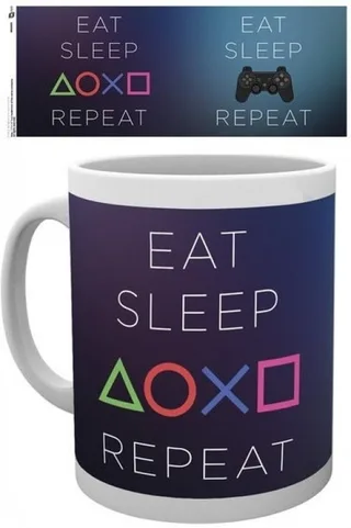 PlayStation - Eat Sleep Play Repeat Mug van GB Eye – cover 1 van 3