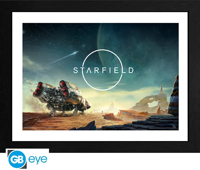 Starfield Framed Print - Landing by GB Eye – cover