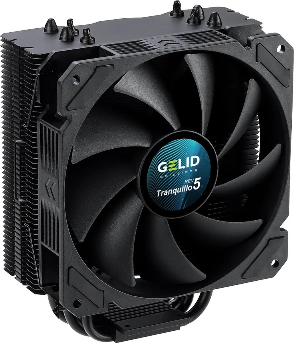 TRANQUILLO REV.5 120MM AIR CPU COOLER by Gelid Solutions, Black – cover