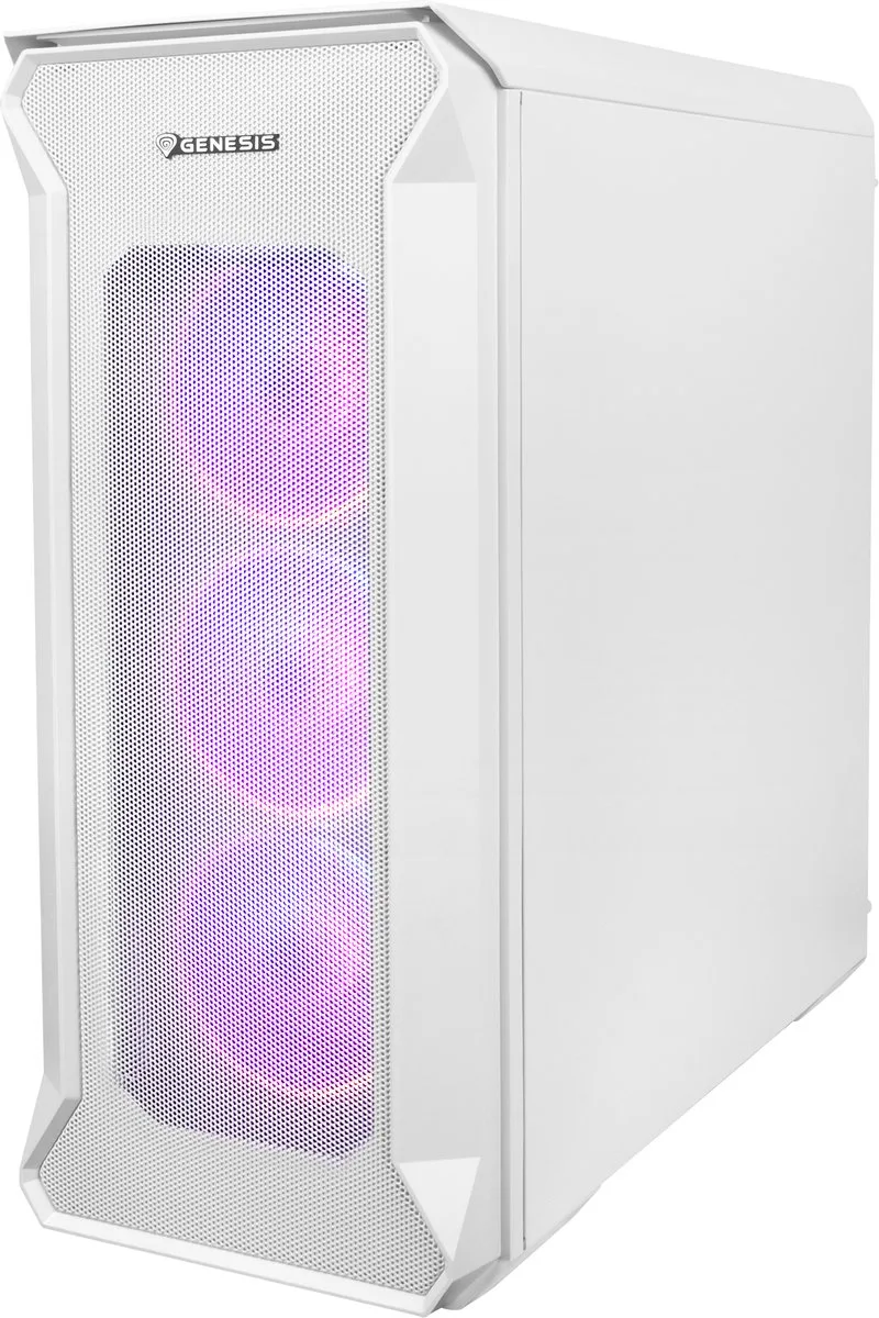 Computerbehuizing Irid 505 Argb Wit Atx Midi Usb 3.0 Paneel Met Venster by Genesis, Transparent – cover