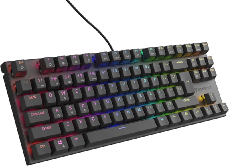 GAMING TOETSENBORD GENESIS THOR 303 TKL US LAYOUT RGB BACKLIGHT MECHANISCHE BRUINE SCHAKELAAR HOT SWAP NKG-2175 van Genesis, Zwart, US – cover
