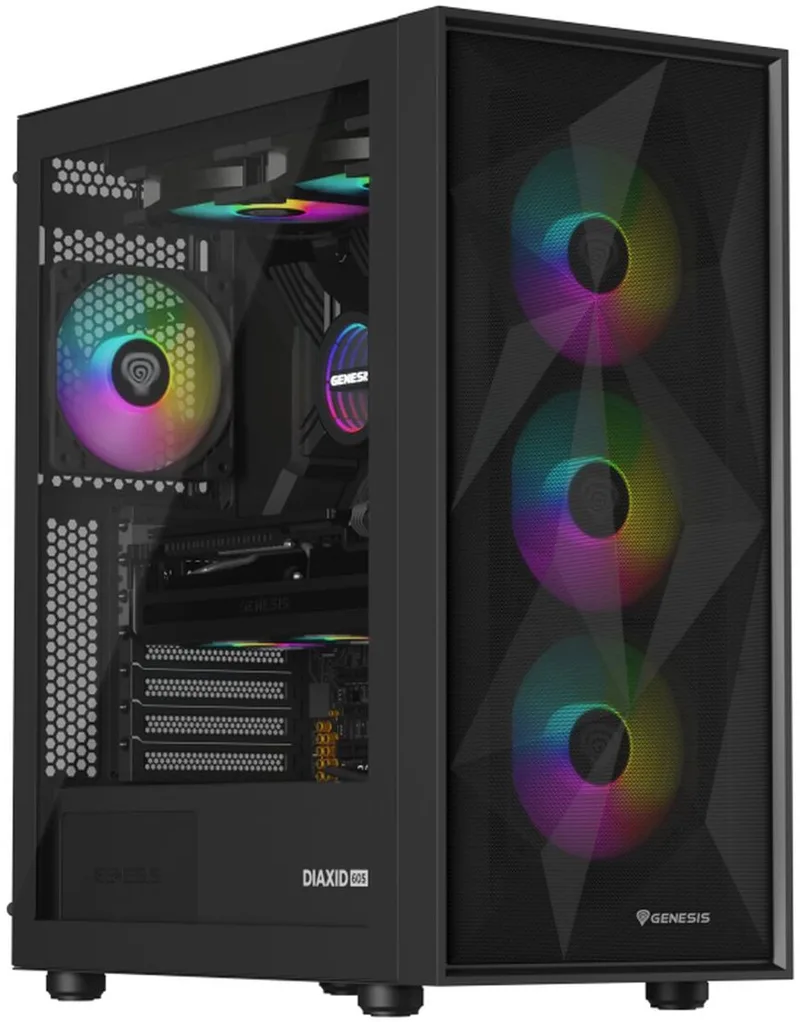 Hydria 240 Argb Waterkoeler Voor Pc Met 240Mm Radiator van Genesis, Zwart – cover