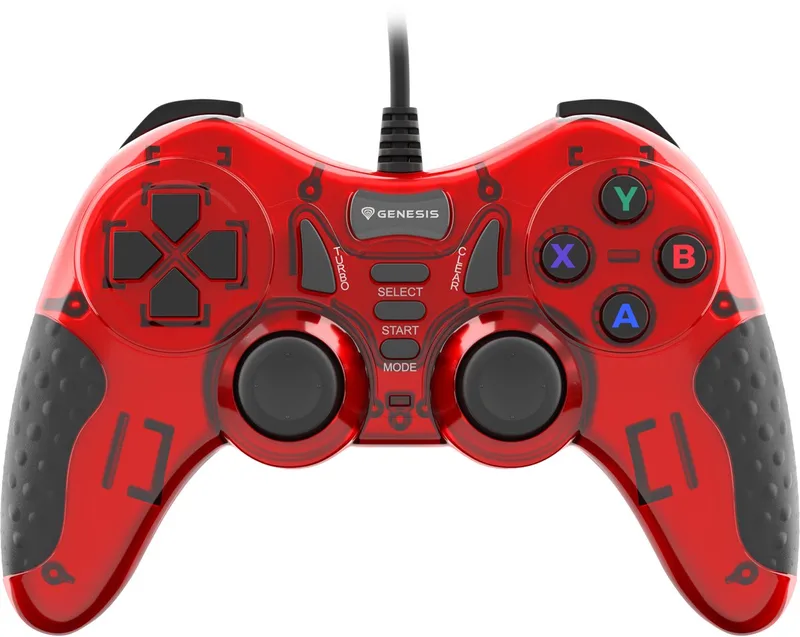 NJG-1425 - Game controller - Gamepad - Mangan 200 - Bedraad -PC - Rood/Zwart by Genesis, Red – cover