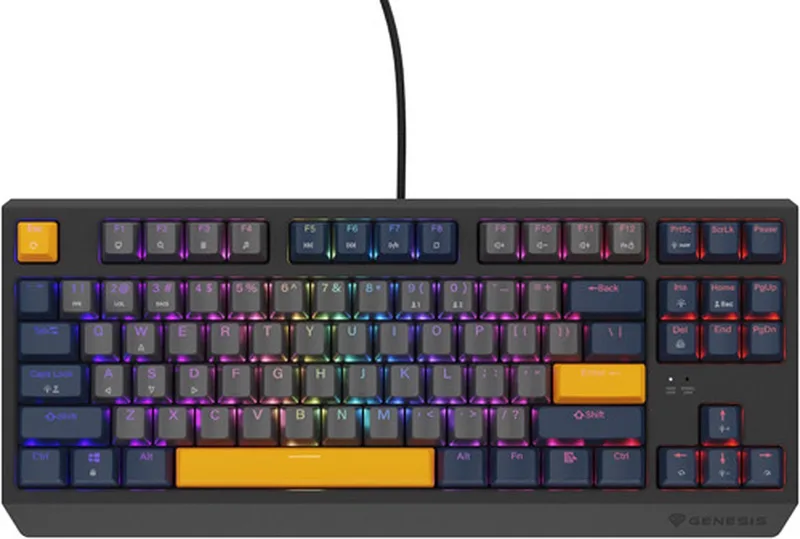 NKG-2164 THOR 230 TKL - Gaming Toetsenbord - Naval - RGB by Genesis, Blue – cover