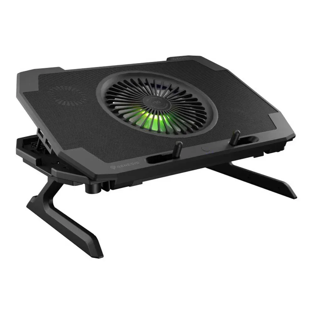 Base De Refroidissement Pour Jeux D´ordinateur Portable Oxid 850 Rgb 15.6-17.3´´ de Genesis – jaquette