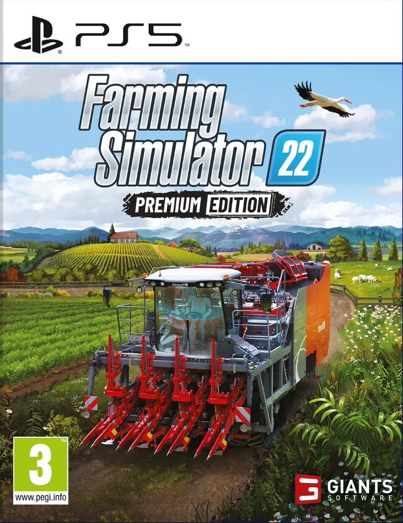 Farming Simulator 22 Premium Edition van Giants Software, PS5 – cover