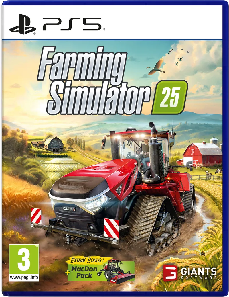 Farming Simulator 25 de Giants Software, PS5 – jaquette