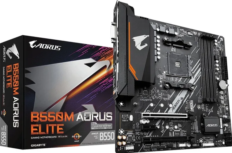 Aorus B550M Elite - Moederbord by Gigabyte – cover