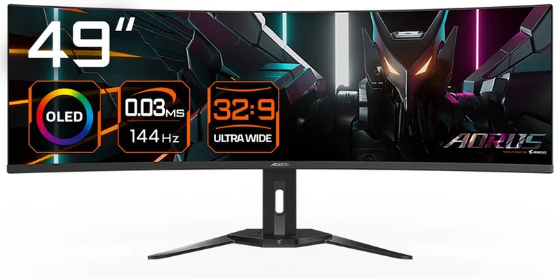 AORUS CO49DQ - Curved OLED Ultrawide Gaming Monitor - 144Hz - 49 inch van Gigabyte – cover