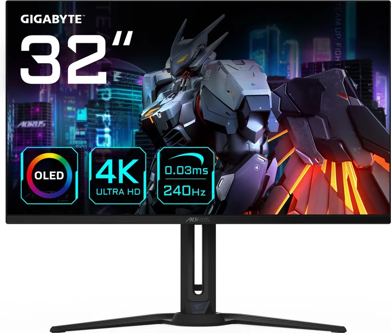 AORUS FO32U2 - 4K OLED Gaming Monitor - 240Hz - 32 inch de Gigabyte – jaquette