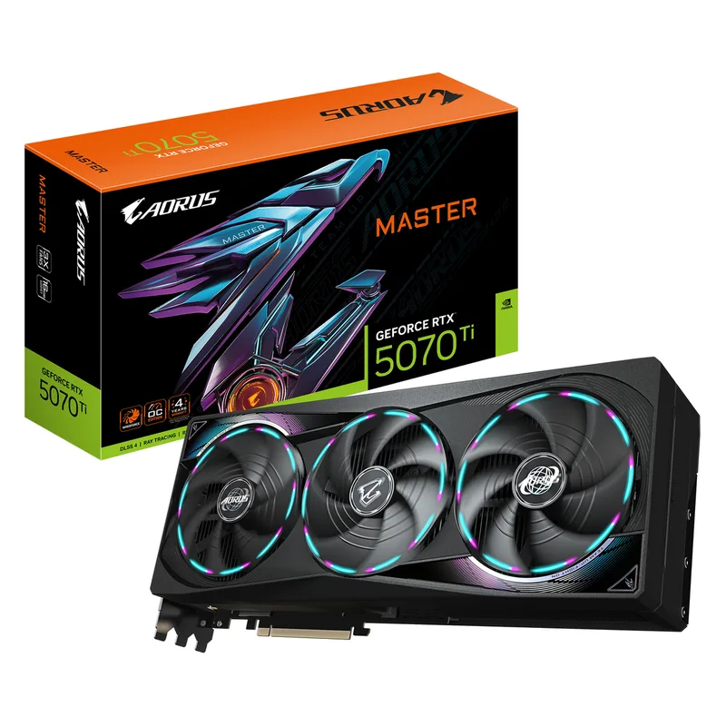 AORUS GeForce RTX 5070 Ti MASTER - Videokaart by Gigabyte – cover