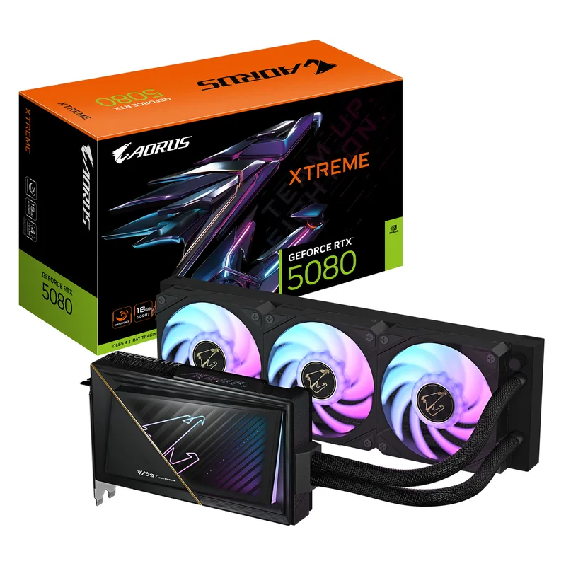 AORUS GeForce RTX 5080 XTREME WATERFORCE 16G NVIDIA 16 GB GDDR7 by Gigabyte – cover