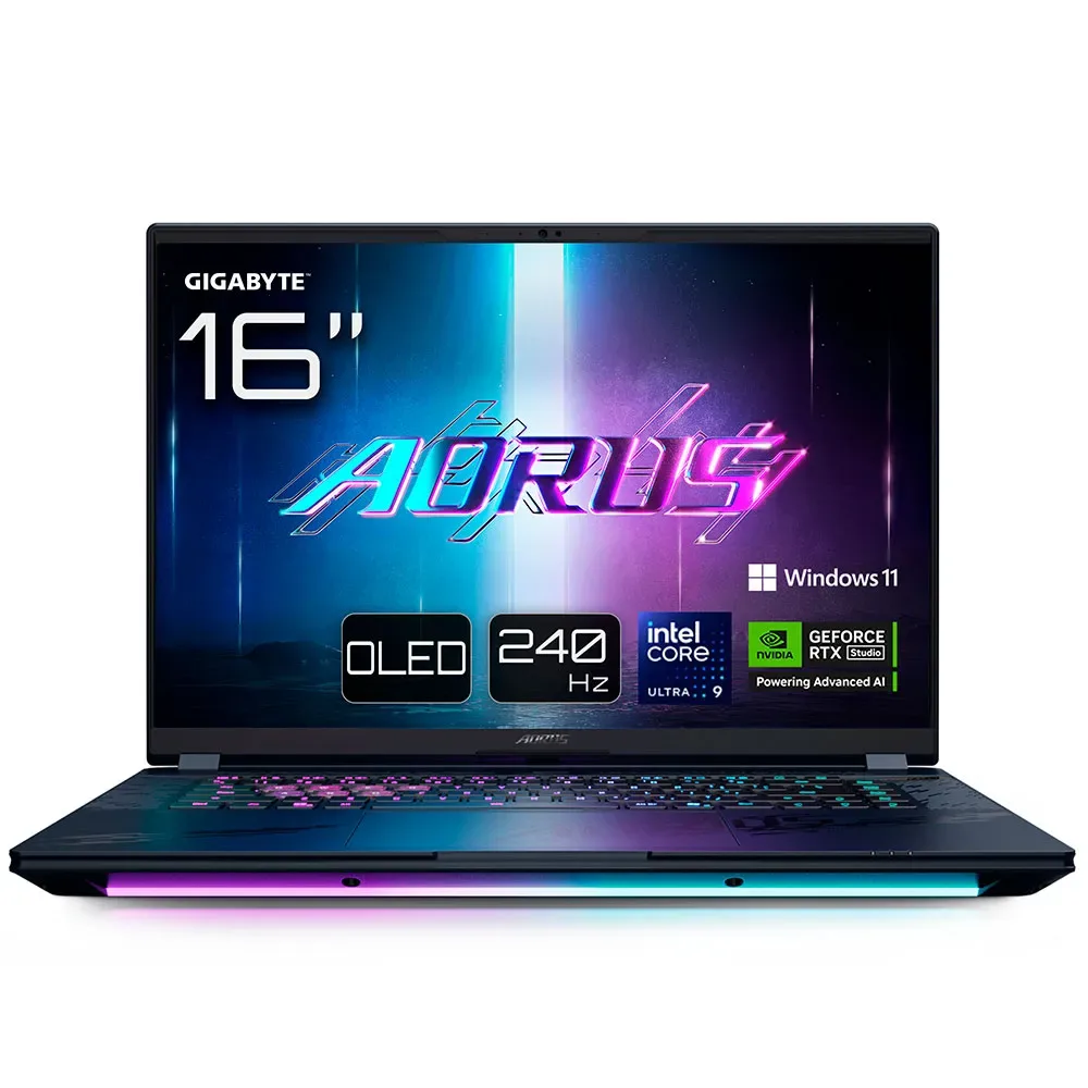 Aorus Master 16 Oled 16´´ Ultra 9-275hx/32gb/1tb Ssd/rtx 5090 Gaming-laptop van Gigabyte – cover