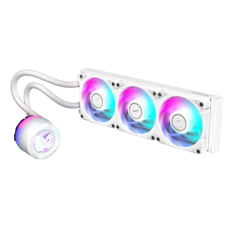 AORUS WATERFORCE X II 360 ICE Processor Alles-in-één vloeistofkoeler 12 cm Wit van Gigabyte – cover