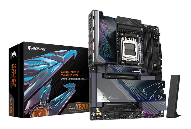 AORUS X870E MASTER X3D - Moederbord de Gigabyte – jaquette