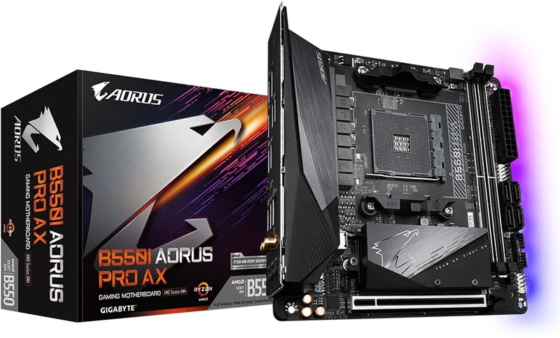 B550I AORUS PRO - Moederbord - micro ATX - AMD B550 - Socket AM4 van Gigabyte – cover